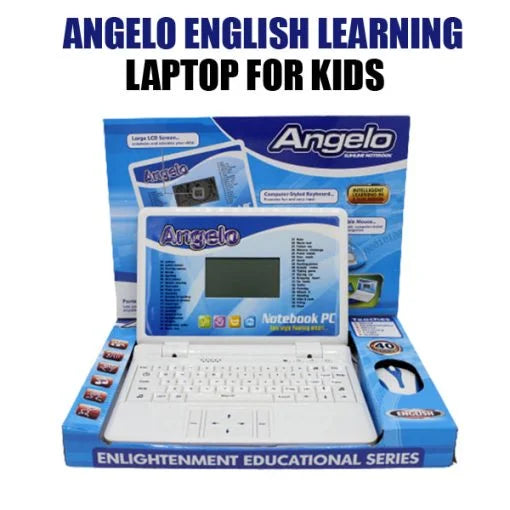 Angelo English Learning Laptop for Kids โ 40 Educational Activities
