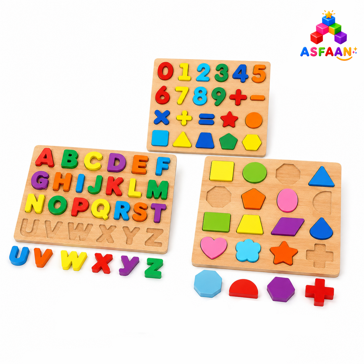 Buy 3 Wooden Learning Puzzles for just 1,399/-