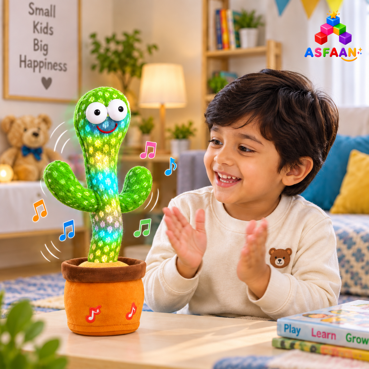 Dancing & Talking Cactus Toy – Rechargeable Interactive Toy for Kids