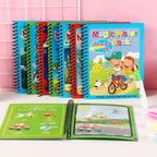 Magic Water Drawing Books for Kids | Set of 2 Books with 2 Pens | Reusable Mess-Free Water Coloring
