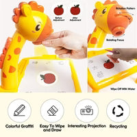 3 In 1 Kids Drawing Projector Table (Random Color)