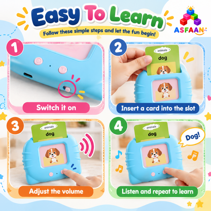 Talking Flash Card Reader – Interactive Learning Toy for Kids