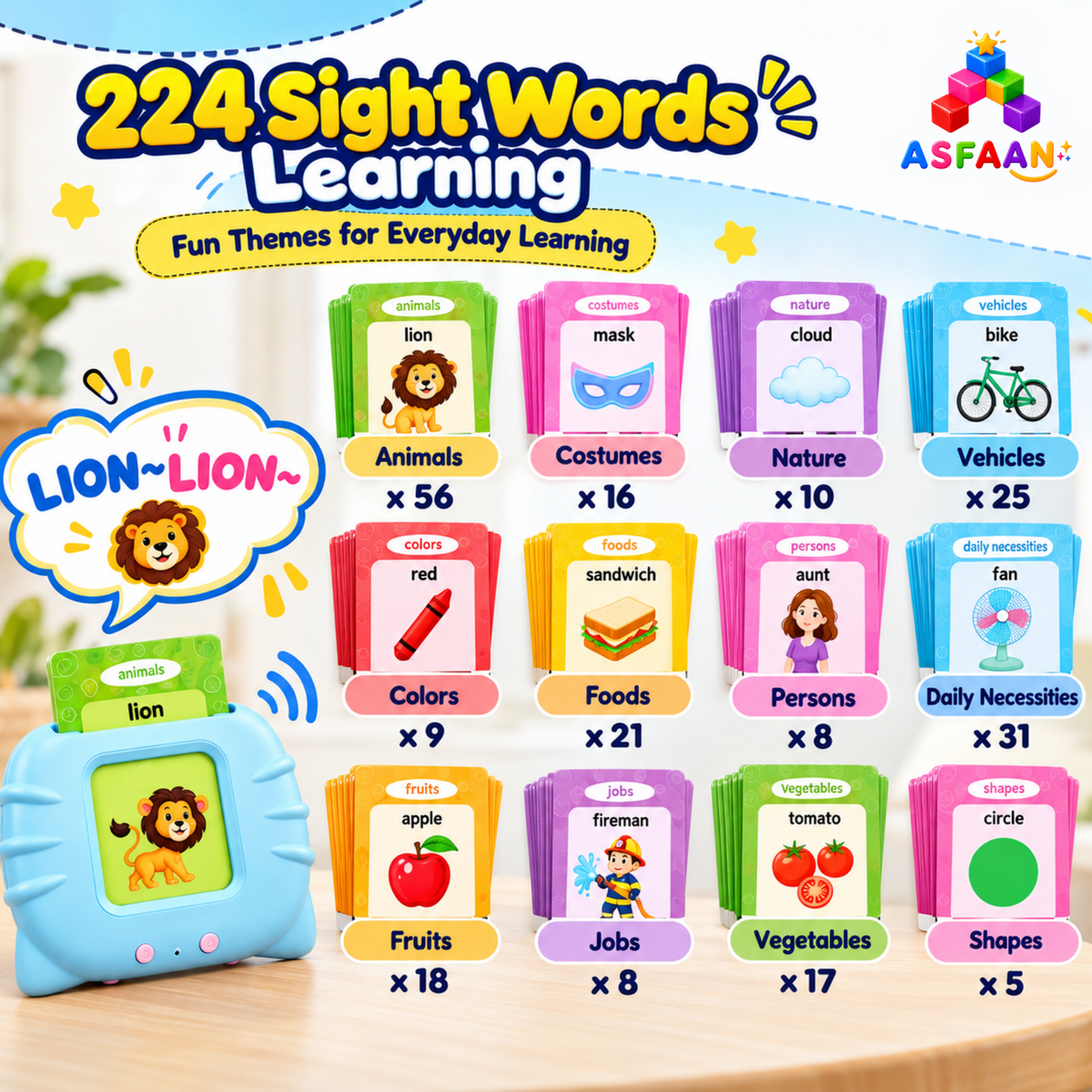 Talking Flash Card Reader – Interactive Learning Toy for Kids