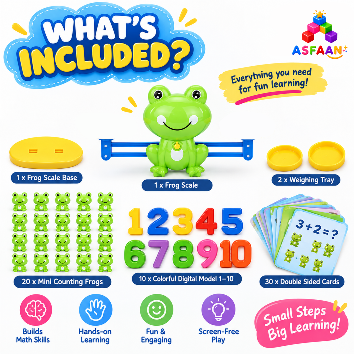 Frog Balance Scale Game - Number Learning Toy for Kids